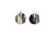 Ohrstecker Scheibe mit Gold- oder Silberpatentstecker (in Stäbchenform) (E0384)